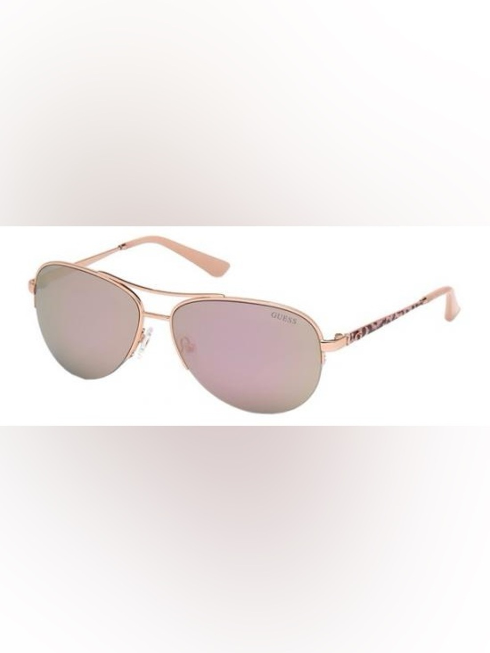 GUESS Women’s Cheetah Print Aviator Sunglasses NEW
